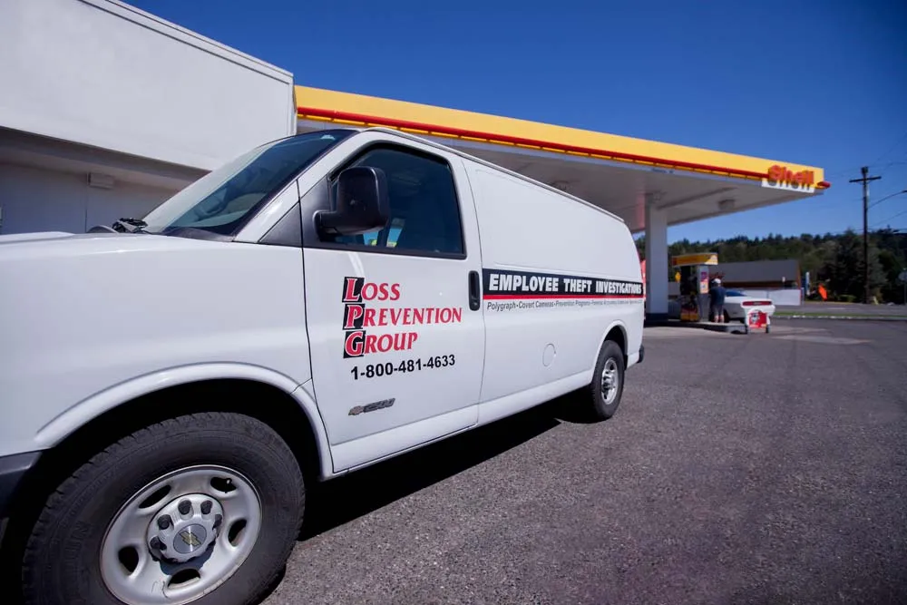 A Loss Prevention Group vehicle